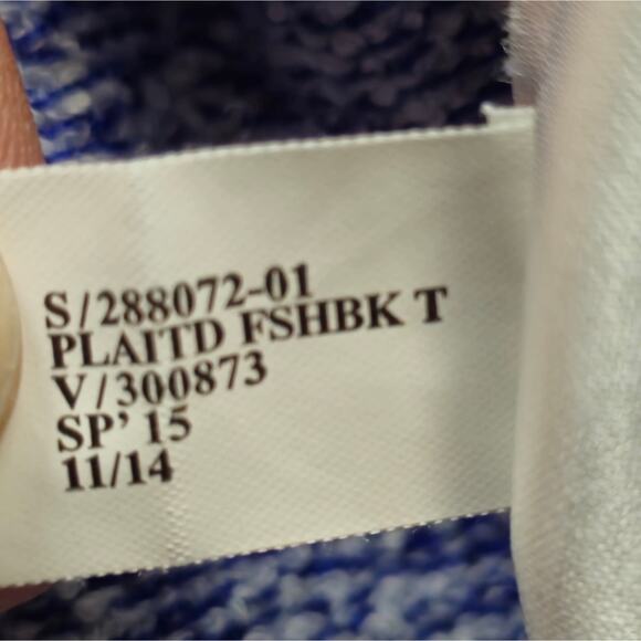 Banana Republic Marled Cutout-Back Pullover Sweater Blue Size Large - Picture 6 of 7